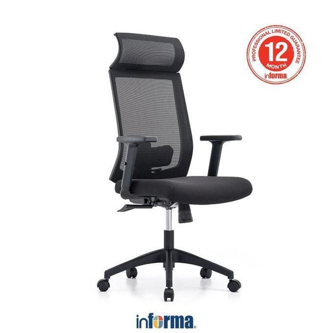 Terlaris INFORMA OMAR KURSI KANTOR SANDARAN TINGGI - ABU-ABU