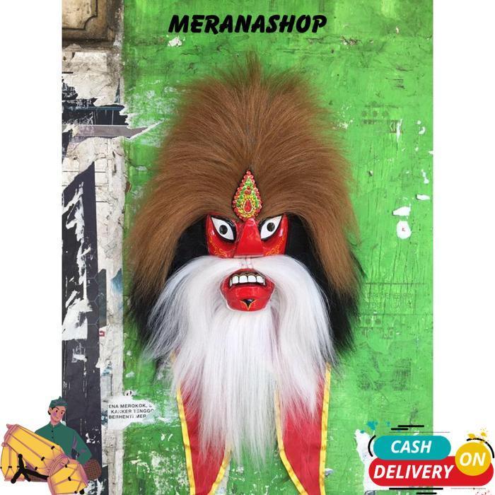 [Drs] Topeng Ganongan Pakem Rambut Sintetis Set1