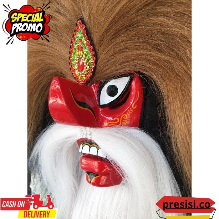 [Drs] Topeng Ganongan Pakem Rambut Sintetis Set1