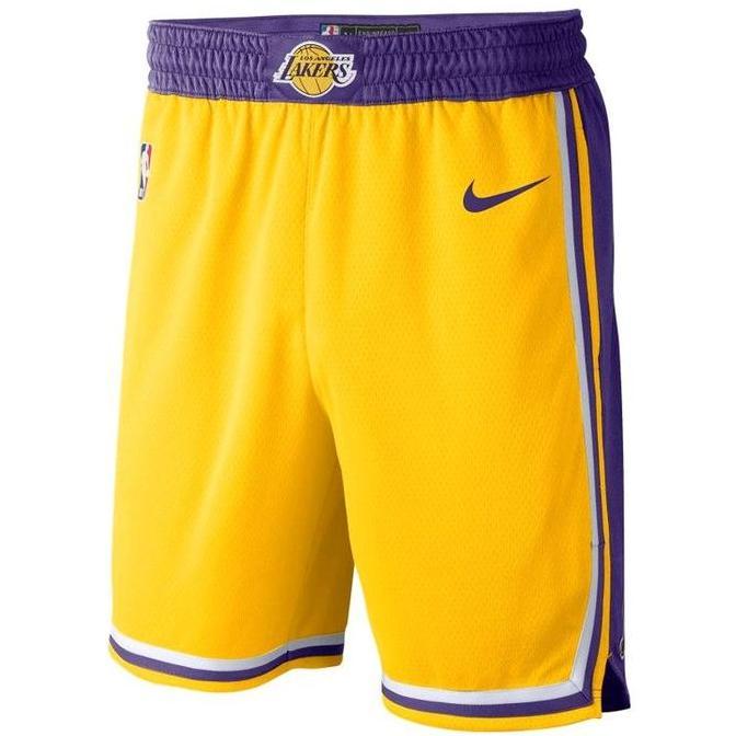 TERLARIS Celana Basket Pria Nike LA Lakers Icon Edition Swingman Short AJ5617-728