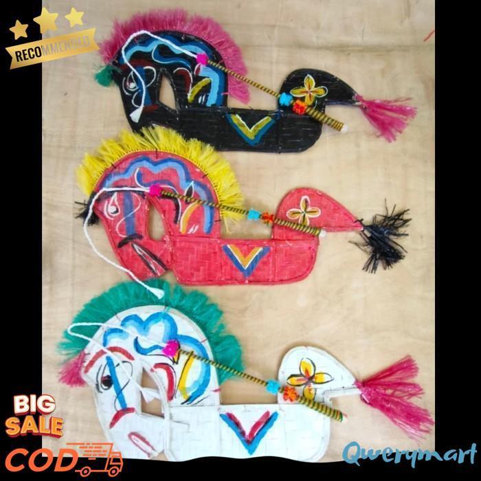 [Drs] -Lengkap- Jaranan Murah Mainan Anak / Jaran Kepang / Kepang Plus Pecut Cederan, Kuda Lumping, 