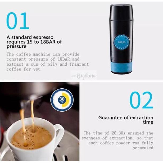 Espresso Maker Electric Mesin Espresso Elektrik Mini Portable