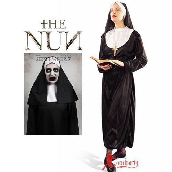 valak the nun biarawati cosplay costume kostum halloween MZ