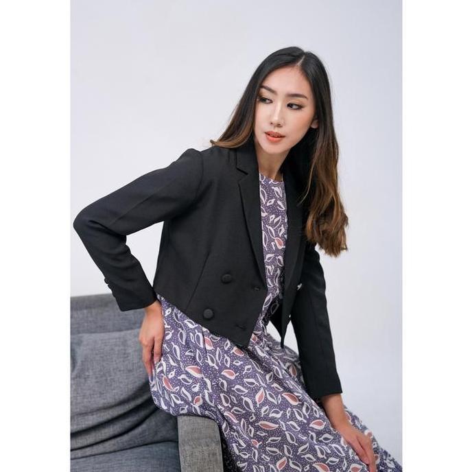 Kichi Batik Blazer Crop Della