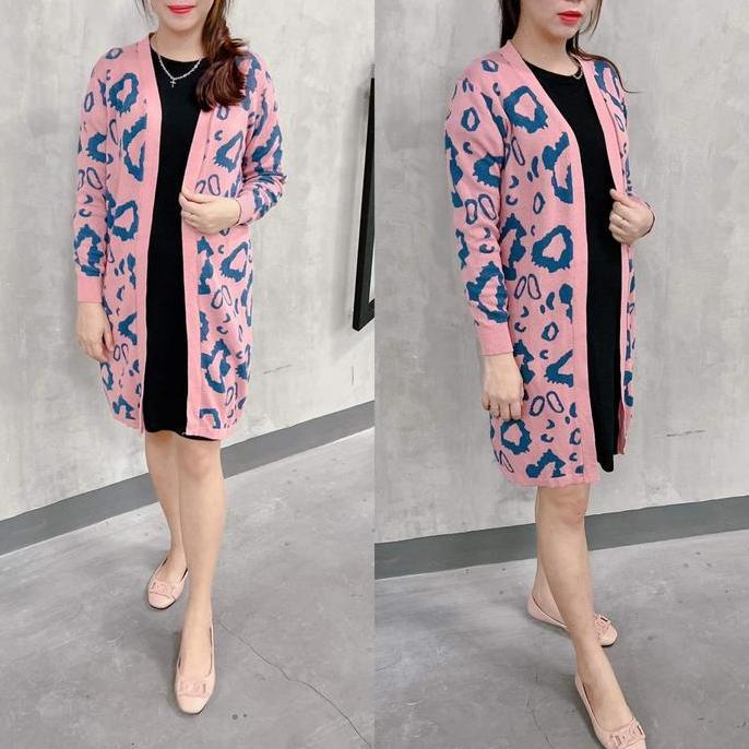 cardigan sweater outer jaket wanita rajut import