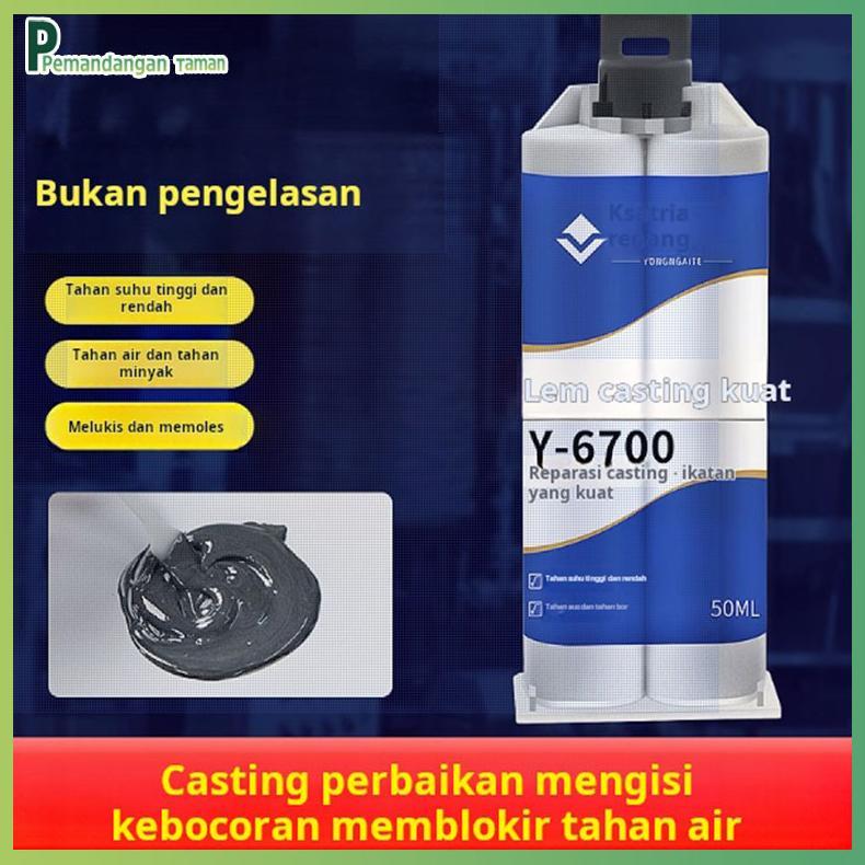 COWSLIP Lem pengecoran kuat tahan suhu tinggi, lem AB untuk pengelasan, perbaikan logam, penyumbatan