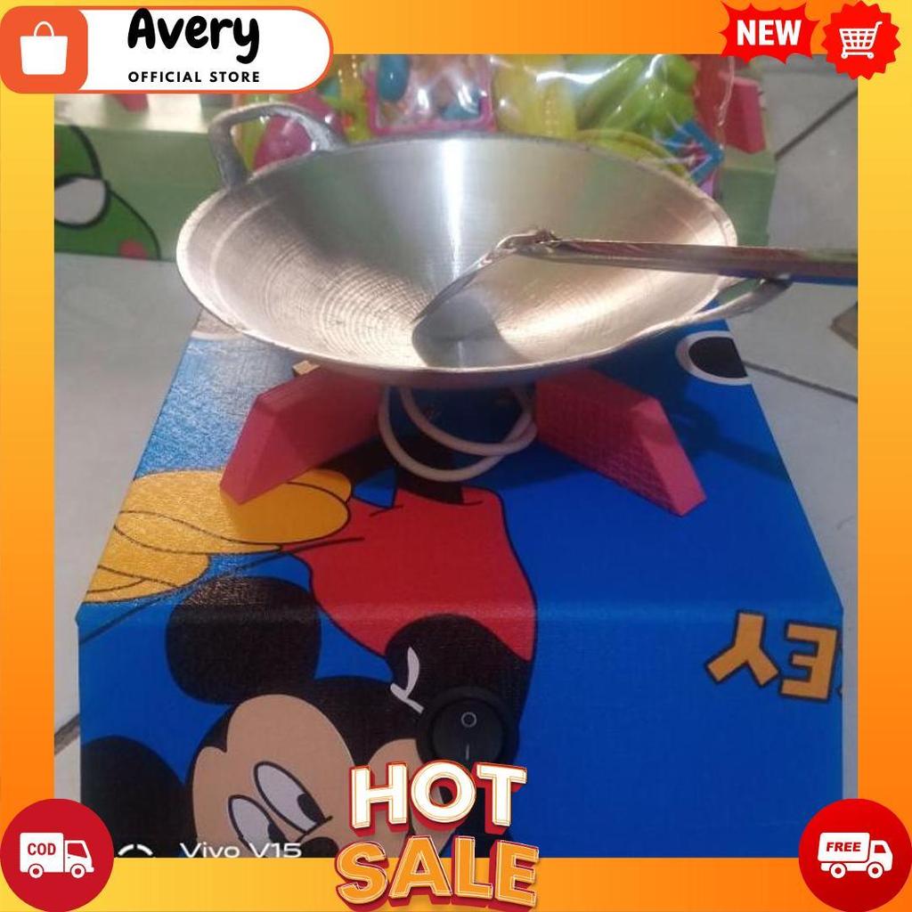 Cod Mainan Anak Mini Set Masak Masakan,Kompor Led Termurah Bisa D Cas Motip Mickey Mouse [A4]