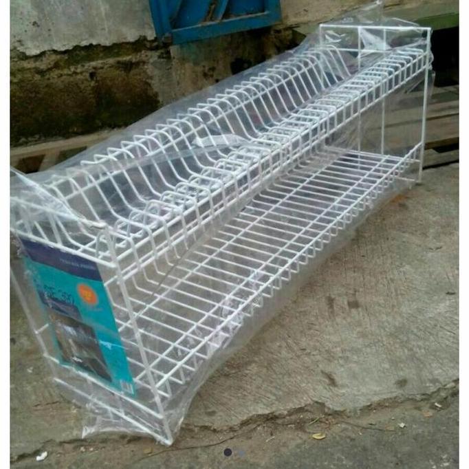 RAK PIRING GELAS BESAR SUSUN 2/RAK PIRING BESI PANJANG SUSUN 2