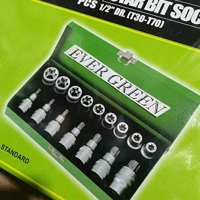 Kunci Shock Bintang set 16 pcs TEKIRO Kunci Sok Bintang set 16 pcs