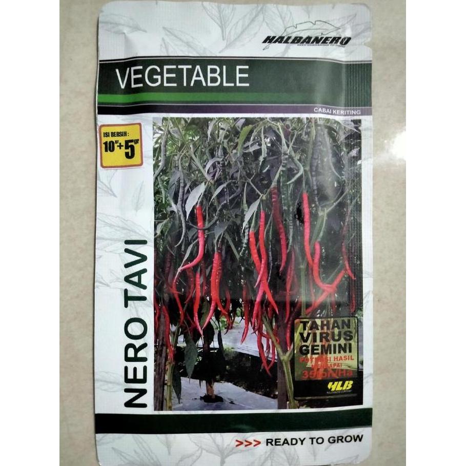 Terlaris Benih Cabe Merah Keriting Nero Tavi 15 Gram (3000 Biji) - Bibit Cabai Nero Tavi - Cmk Cabai