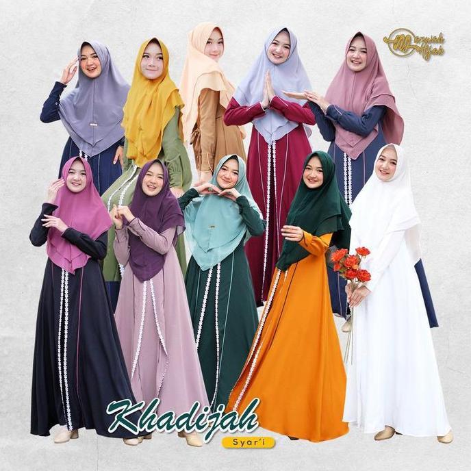 Promo Khadijah Syar'i by Marwah Hijab COD