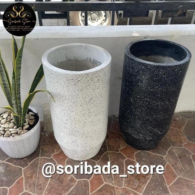 Terlaris Pot Bunga Batu Mewah Dan Kuat | Pot Bunga Jumbo | Pot Bunga Batu