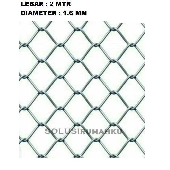 Kawat Harmonika 2 meter x tebal 1.6 mm / Ram Wajik Kandang Hewan Pagar AUL