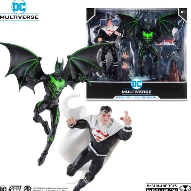 MCFarlane Multiverse Batman Beyond vs Justice Lord Superman 2 in 1 Figure set original