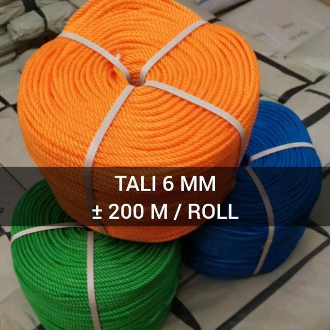 Promo Tali Tambang Plastik 6Mm / Tali Tambang Plastik 6Mm Roll Cod