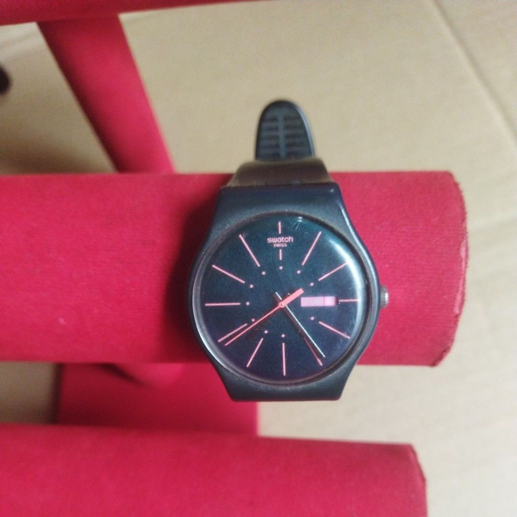 jam tangan Swatch Made in Swiss v8 BATTERY 390 SR1130SW original second