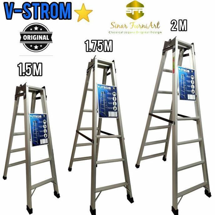 Promo Tangga Lipat Aluminium Jumbo Kokoh Cod