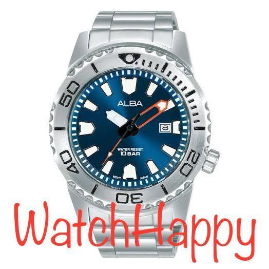 Promo WatchHappy Alba AG8M07X1 Men Blue Dial Model SEIKO MONSTER AG8M07 ORI COD
