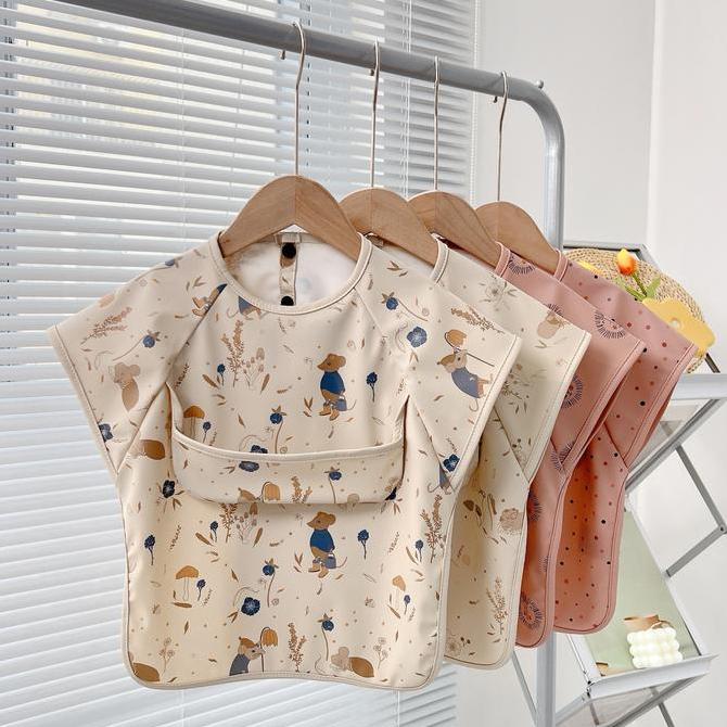 Wndr Celemek Makan Bayi Baju Wateroof Bahan Pu Bib Bayi Wateroof Baby Bib Wateroof