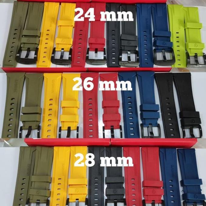 Promo Tali Rubber Expedition 24 mm - 26 mm - 28 mm Rubber Original COD