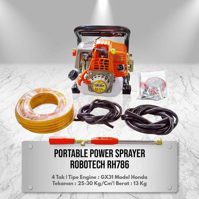 mesin steam/portable power sprayer 4tak merk Robotech