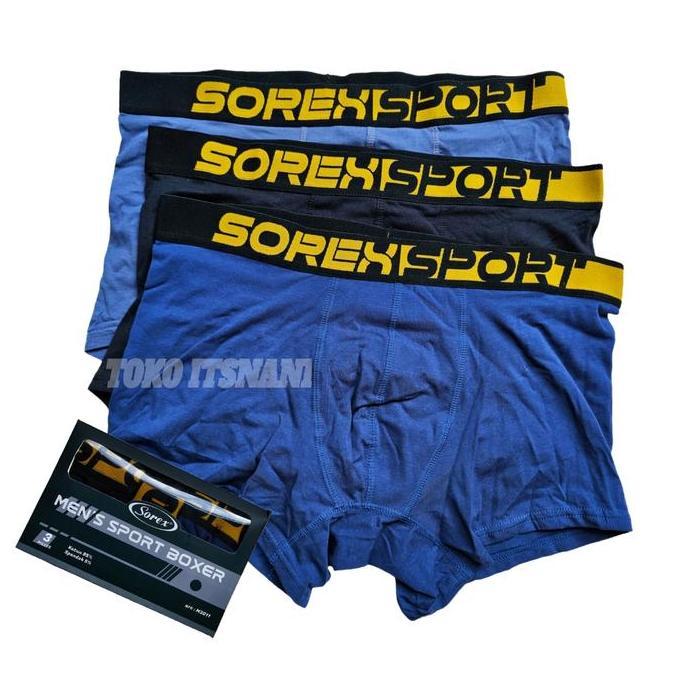 DR291 - Boxer Pria Premium Sorex 3011 | Celana Dalam Bokser Pria Sorek Bahan Katun