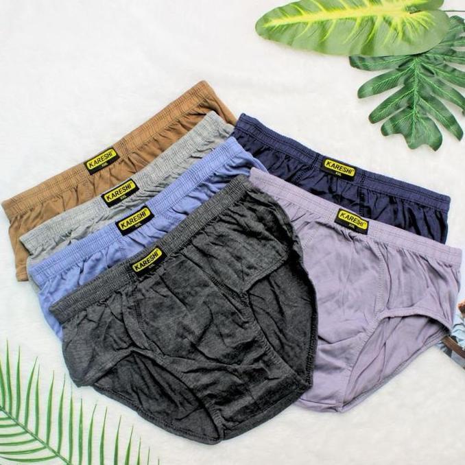 DN9 - (12 PCS) CELANA DALAM PRIA KARESHI 212 HQ Dewasa Karet Nyaman Boxer Katun Sport