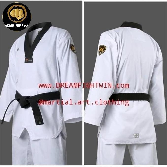 Terlaris Dobok Mtx Korea Kerah Hitam Taekwondo Terbaru
