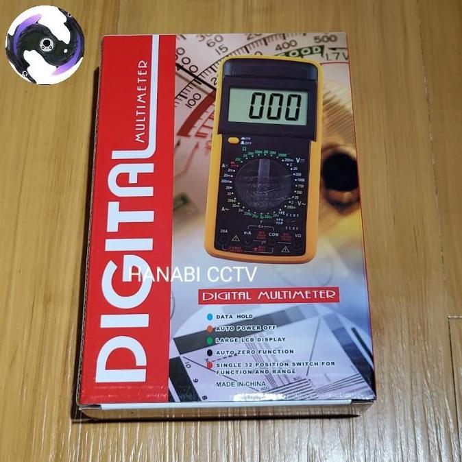 DT9205 Multi Tester DIGITAL DT 9205 DT9205A + Baterai