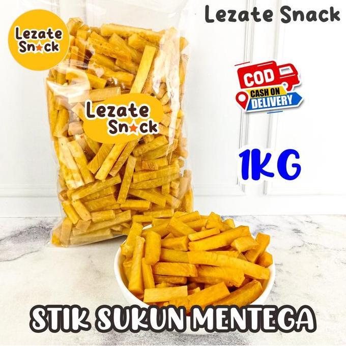 Kripik Stik Sukun Super 1KG Kiloan Empuk Renyah Enak / Keripik Stick Sukun Mentega Goreng Tidak Kera