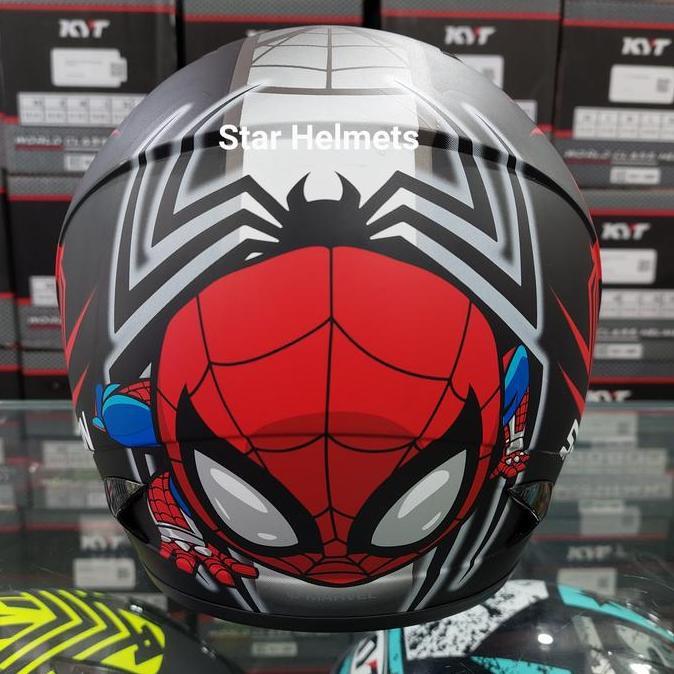 Helm Anak MDS R3 Junior Spiderman #6 Black Doff