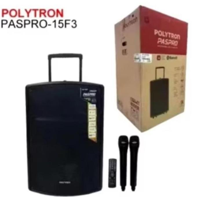 Audio Polytron Polytron Paspro-15F3 Speaker Aktip Portable 15 Inch Paspro 15F3 Paspro