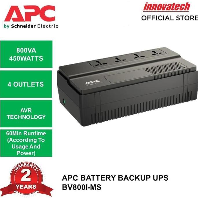 APC UPS BV800I-MS BV800IMS 800VA 450W ORIGINAL DAN TERPERCAYA