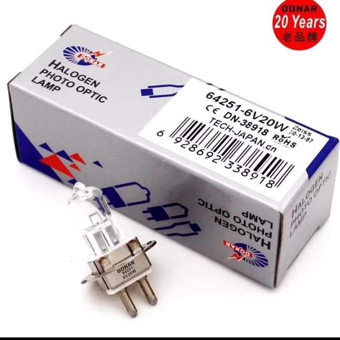 LAMPU SLITLAMP 20W 6V 64251 HLX PG22 T3 Halogen Light Bulb osram