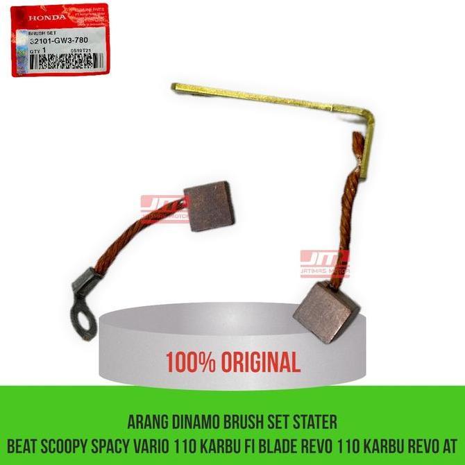 Arang dinamo brush stater beat scoopy spacy vario 110 karbu fi blade revo 110 karbu revo AT