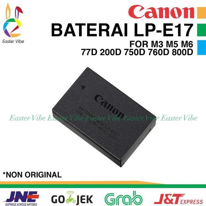 TERBARU - CANON LP-E17 LP E17 BATTERY BATERAI BATRE CANON M3 M6 200D 750D 800D
