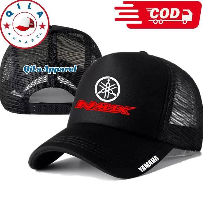 DA43 >> QiLa Apparel Topi Trucker YAMAHA NMAX - Topi Distro YAMAHA NMAX Logo - Topi YAMAHA NMAX Prem