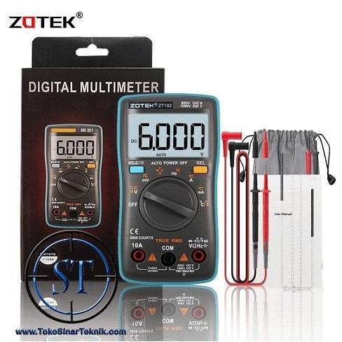 Multimeter Digital ZOTEK ZT101 Avometer Multitester AC DC Auto Range