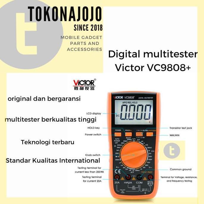 Victor Digital Multimeter Tester VC9808 3 1/2 20A voltmeter original