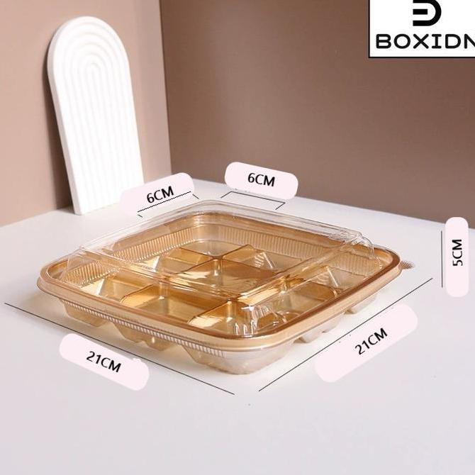 Box Mika mooncake 75gr Box mika sekat 9 box kue bulan 83gr Tray Kue