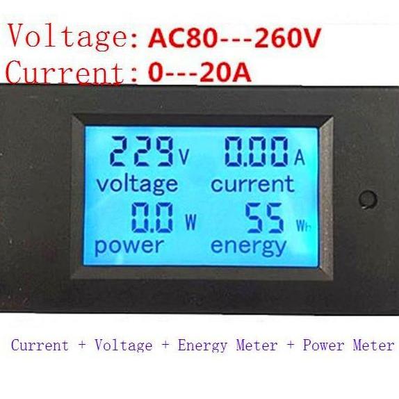 AC Digital Multimeter / Digital Multi Meter Volt Watt Ampere Energy