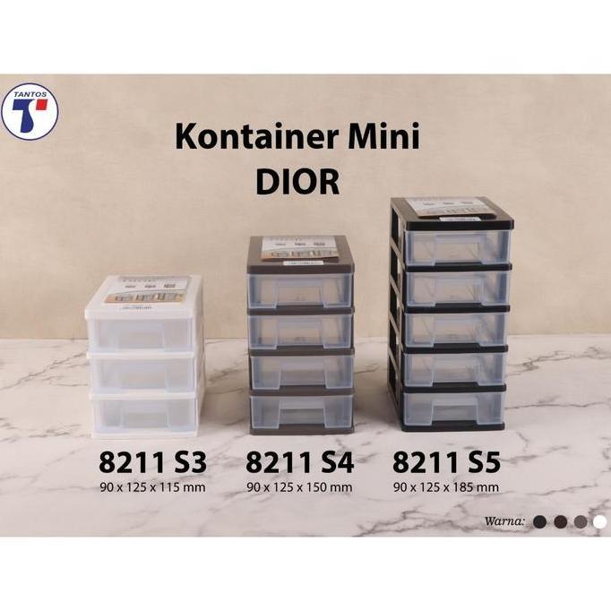 TANTOS 8211: LACI PLASTIK SERBAGUNA / KONTAINER MINI / RAK KOSMETIK (BAHAN TEBAL)