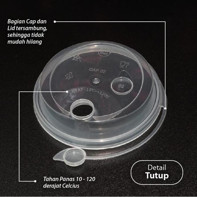 (Depok) 25 pcs - Cup 14oz Injection - Gelas Thinwall Plastik PP 400ml