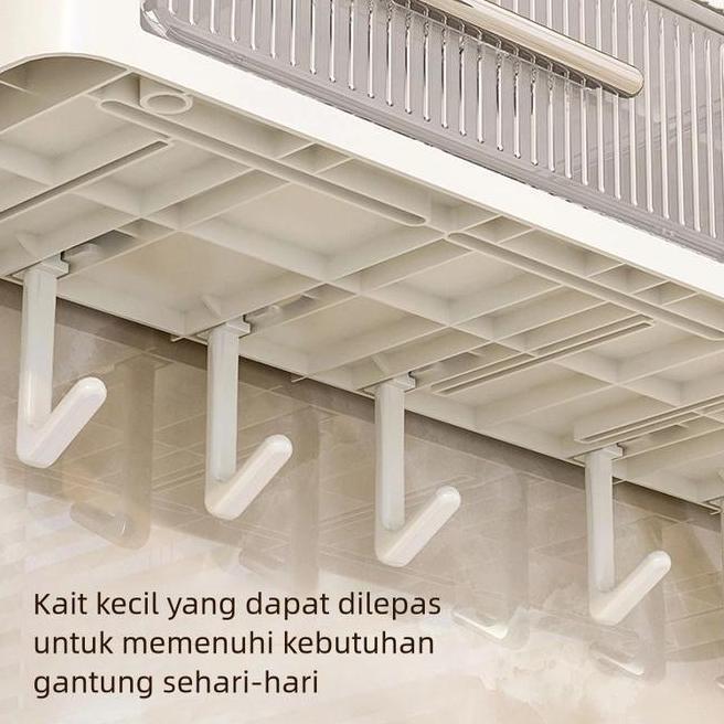 Lemari Kamar Mandi Tempel Plastik Aesthetic Kabinet Toilet Organizer Storage Rak Dinding Gantung Sus