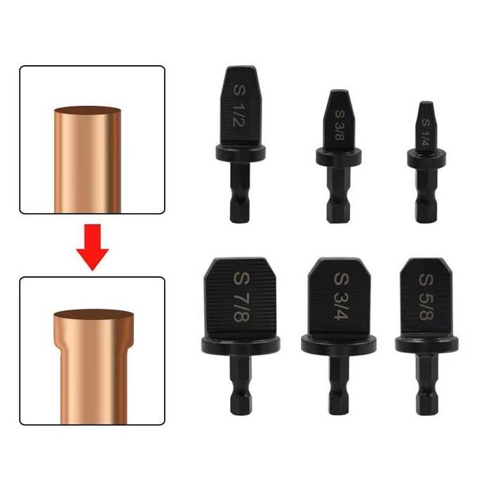 6PCS Alat Expander Pipa Tembaga Pembesar Pipa Swaging/Flaring AC dan Perbaikan Sambungan Tube expand