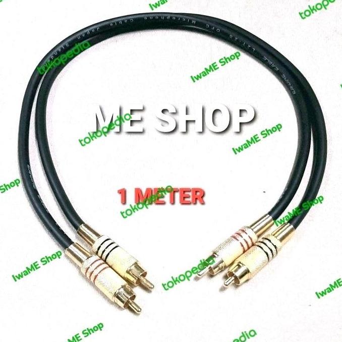 DS26 - Kabel jack RCA pendek - kabel canare rca gold Set