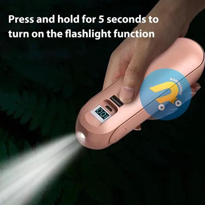 Headset TWS Bluetooth Earphone Bluetooth 4 in 1 with F7 Earbuds HiFi Dan Mini Fan Dan Flashlight Dan