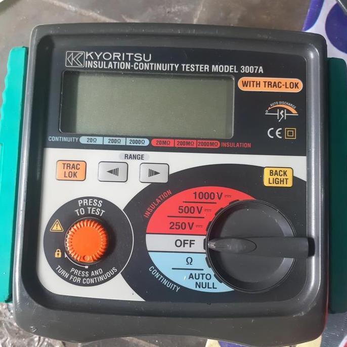 merger kyoritsu 3007a insulation - continuity tester instalasi