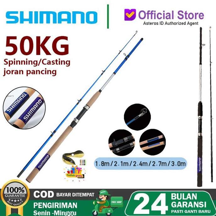 Shimano Joran Pancing Original Japan Casting Rod Spinning Rod 1.8M/2.1M/2.4M/2.7M/3.0M Mh Power Bata