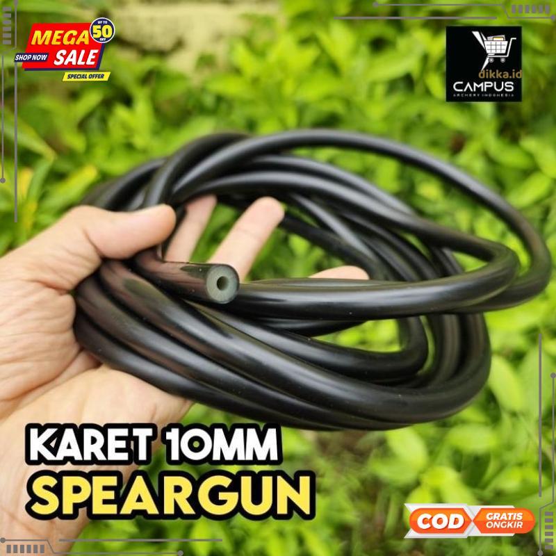Terbaik Karet Panah Ikan 10mm Hitam Spearfishing Rubber Best Quality - 2025 COD Termurah Terlaris Be